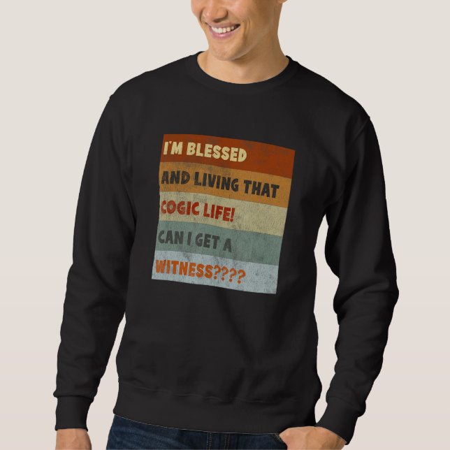 Blessed COGIC Life Retro Sweatshirt (Front)