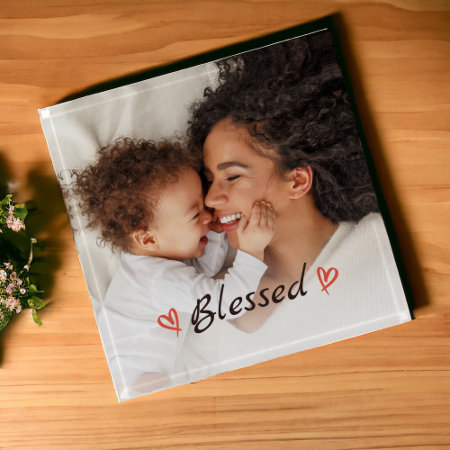 Blessed Custom Mother And Baby Photo Paperweight