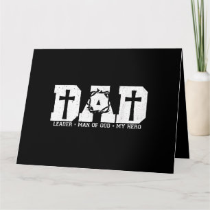 Blessed Dad Daddy Cross Christian Religious Father Card