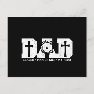 Blessed Dad Daddy Cross Christian Religious Father Holiday Postcard