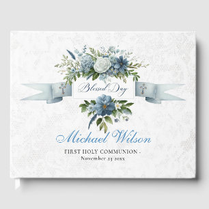 Blessed Day First Holly Communion Guest Book