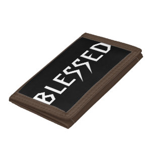 "BLESSED" design by 303TATTOO Tri-fold Wallet