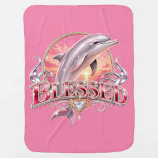 Blessed Dolphin Baby Blanket
