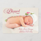 double sided birth announcements