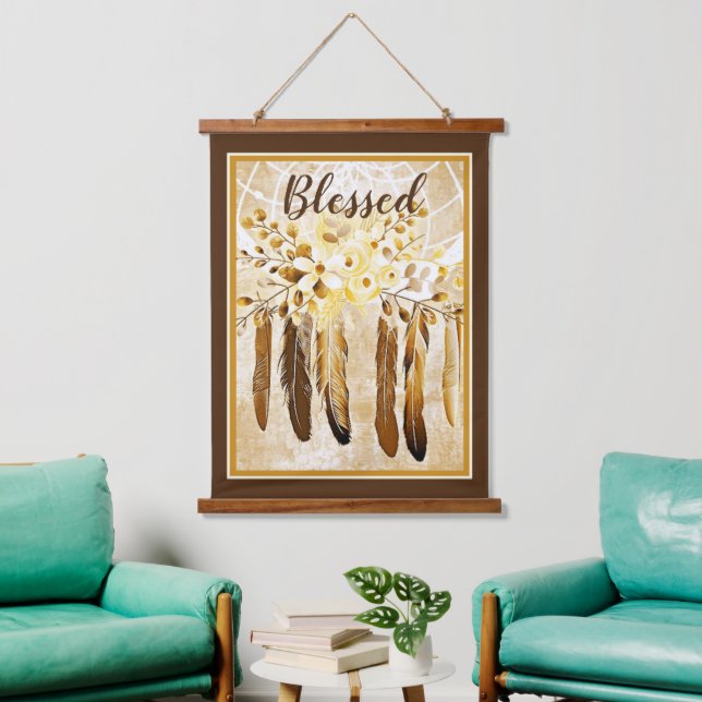 Blessed dream catcher  hanging tapestry (Living Room)