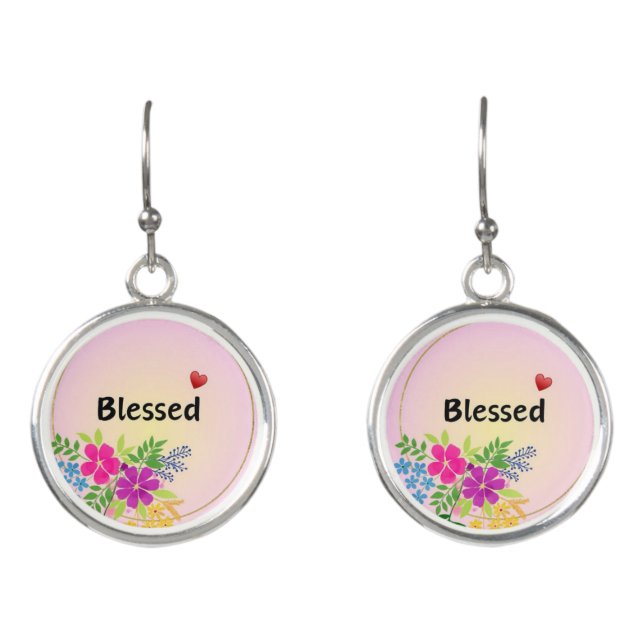 Blessed Earning  Earrings (Front)