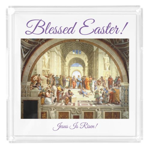 BLESSED EASTER BY RAPHAEL ACRYLIC TRAY