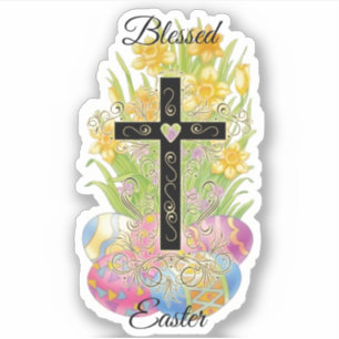 Blessed easter sticker