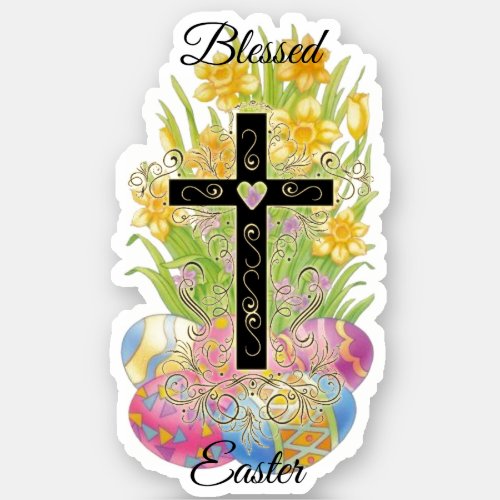 Blessed easter sticker