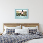 Blessed elegant stylish photo family canvas print (Insitu(Bedroom))
