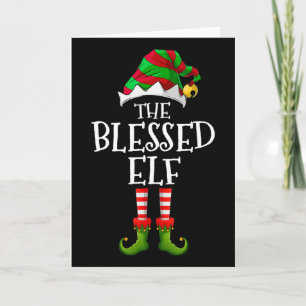 Blessed Elf Fun Matching Pajama Group Christmas Wo Card