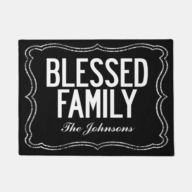 Blessed Family Doormat (Front)