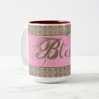 Blessed! Fancy Coffee Mug  (Pink)