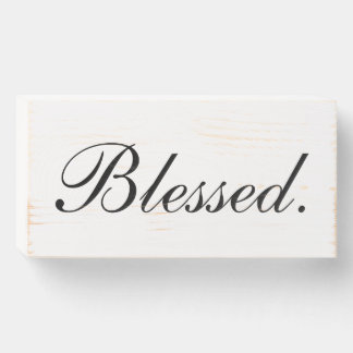 Blessed Farmhouse Wooden Wall Art Home Decor Wooden Box Sign