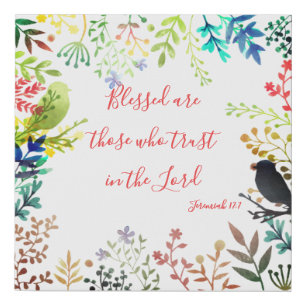 Blessed Faux Canvas Print