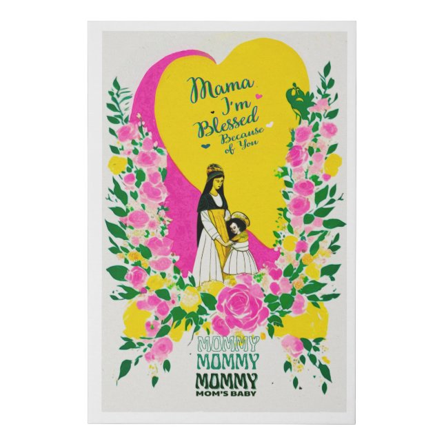 Blessed Faux Canvas Print (Front)