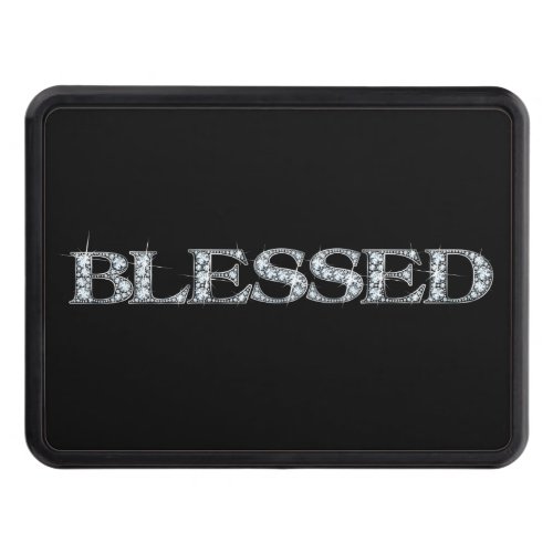 BLESSED Faux_Diamond Bling Hitch Cover