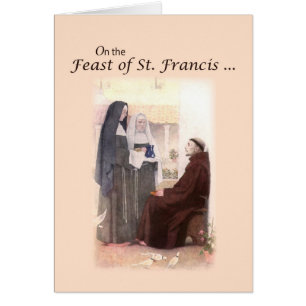 Blessed Feast Day of St. Francis with St. Clare Cards