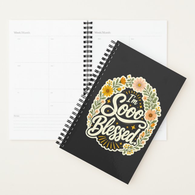 Blessed Floral Christian Faith Based Design  Planner (Display)