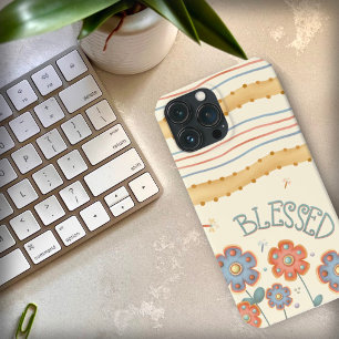 Blessed Flowers Whimsical Cute Inspirivity iPhone 13 Pro Max Case