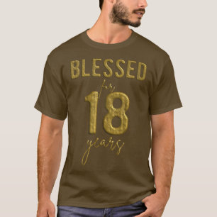 Blessed For 18 Years Old 18th Birthday Christmas W T-Shirt