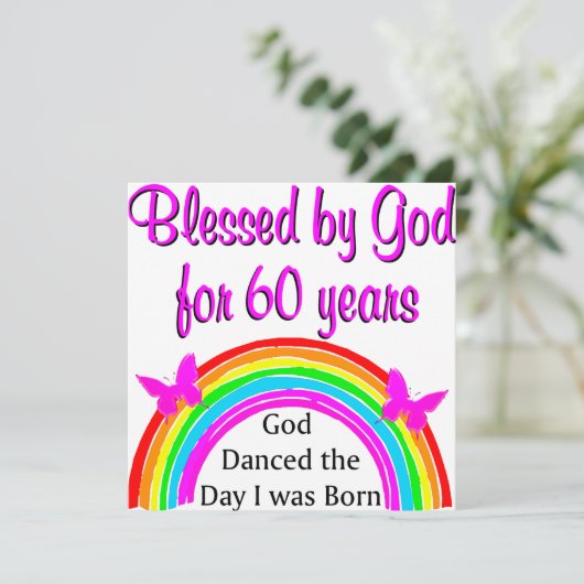 BLESSED FOR 60 YEARS (Standing Front)