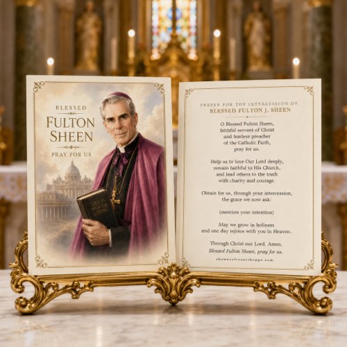 Blessed Fulton Sheen Pray for Us Catholic Holy