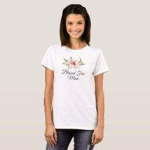 Blessed Fur Mom with Pink Watercolor Floral Design