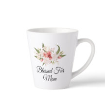Blessed Fur Mom with Watercolor Floral Design