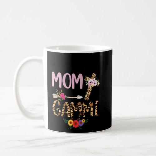 Blessed Gammi Leopard Womens Floral Gammi Mothers  Coffee Mug