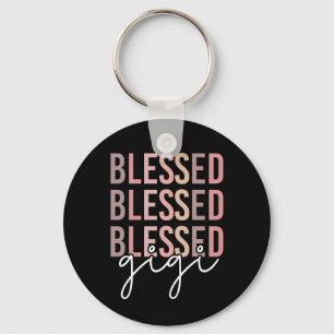 Blessed Gigi Gifts for Gigi Grandma Keychain