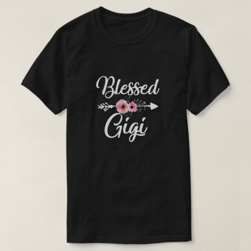 Blessed Gigi Heart Decoration Gigi For Mothers Day T_Shirt