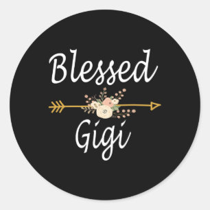 Blessed Gigi Mothers Day Gifts Classic Round Sticker