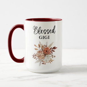 Blessed Gigi Psalm 127:3 Fall Floral Mug