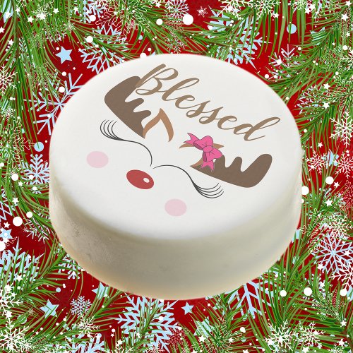 Blessed Girl Reindeer Chocolate Covered Oreo