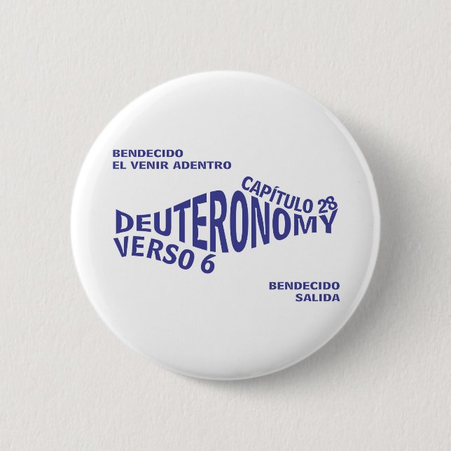 Blessed Going&Coming Eng Button (Front)