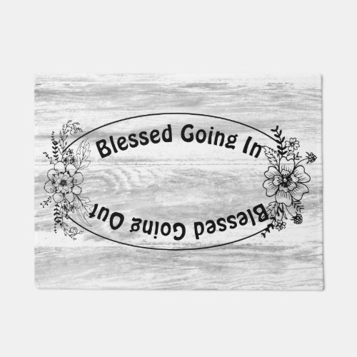 Blessed Going In Blessed Going Out Christian Doormat