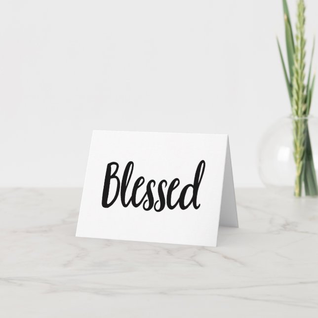 Blessed Gospel Graphics Aesthetic Christian Quotes Card (Front)