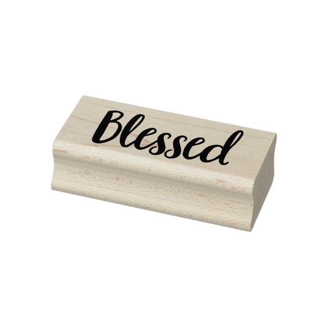 Blessed Gospel Graphics Aesthetic Christian Quotes Rubber Stamp (Stamp)