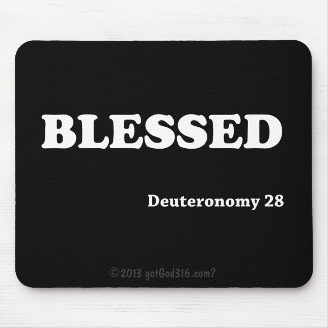 Blessed gotGod316.com Scripture Mouse Pad (Front)