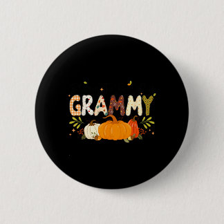 Blessed Grammy Pumpkin Fall Autumn Thanksgiving Button