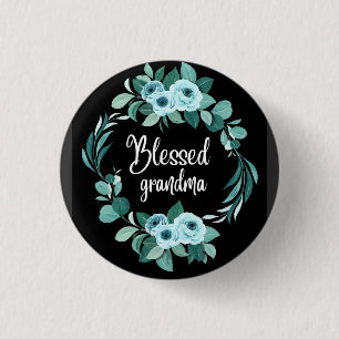 Blessed grandma button