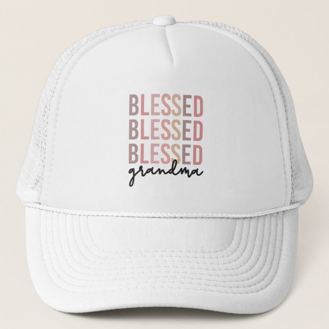 Blessed Grandma | Gifts for Grandma  Trucker Hat (Front)