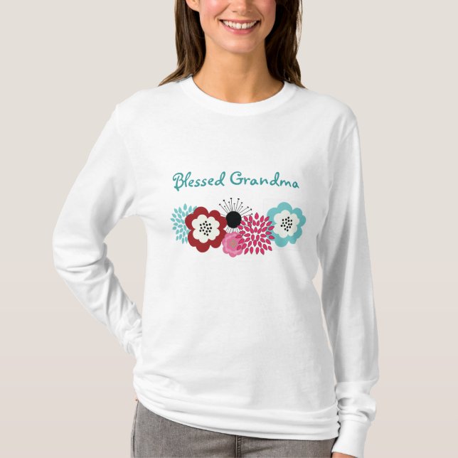 Blessed Grandma - Personalize the text T-Shirt (Front)