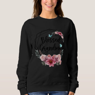 Blessed Grandma with Floral Mother s Day 2023 Sweatshirt