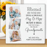 Blessed Grandparents Grandchildren Photo Collage Plaque