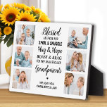 Blessed Grandparents Personalized 6 Photo Collage Plaque<br><div class="desc">Celebrate your grandparents with a custom photo collage plaque. This unique grandparents quote plaque is the perfect gift whether its a birthday, Grandparents day or Christmas. We hope your special keepsake grandparent gift will become a treasured keepsake for years to come. . Quote " Blessed are those who Spoil &...</div>