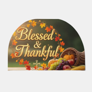 Blessed & Grateful Doormat - Inspirational