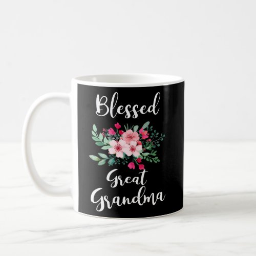 Blessed Great Grandma Flower Bouquet For Grandma Coffee Mug