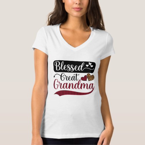 Blessed Great Grandma Funny Cute Grandma Gift T_Shirt